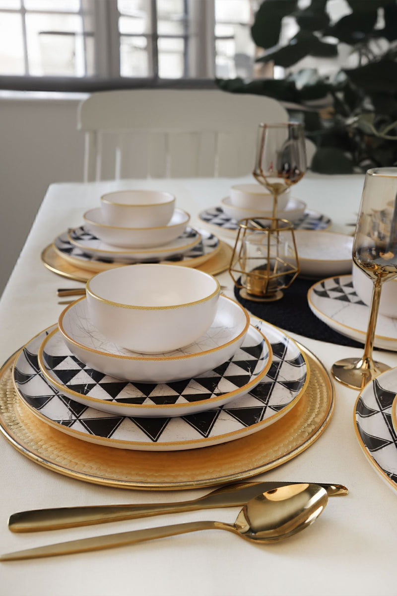 Keraart Trigon Dinnerware Set 24 pcs - Chaplin Home
