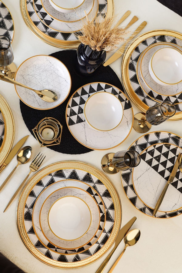 Keraart Trigon Dinnerware Set 24 pcs - Chaplin Home