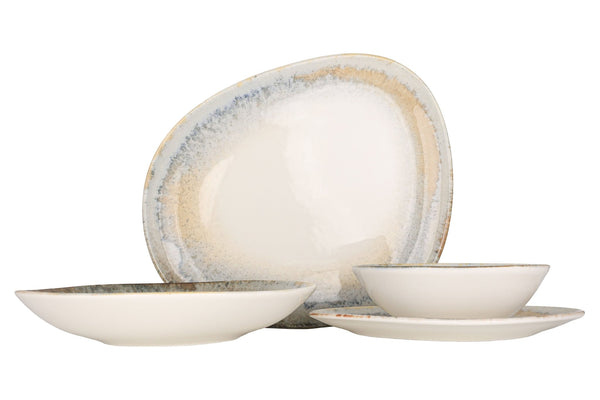 Knidos Dinnerware Set 24 pcs - Asymmetric - Chaplin Home