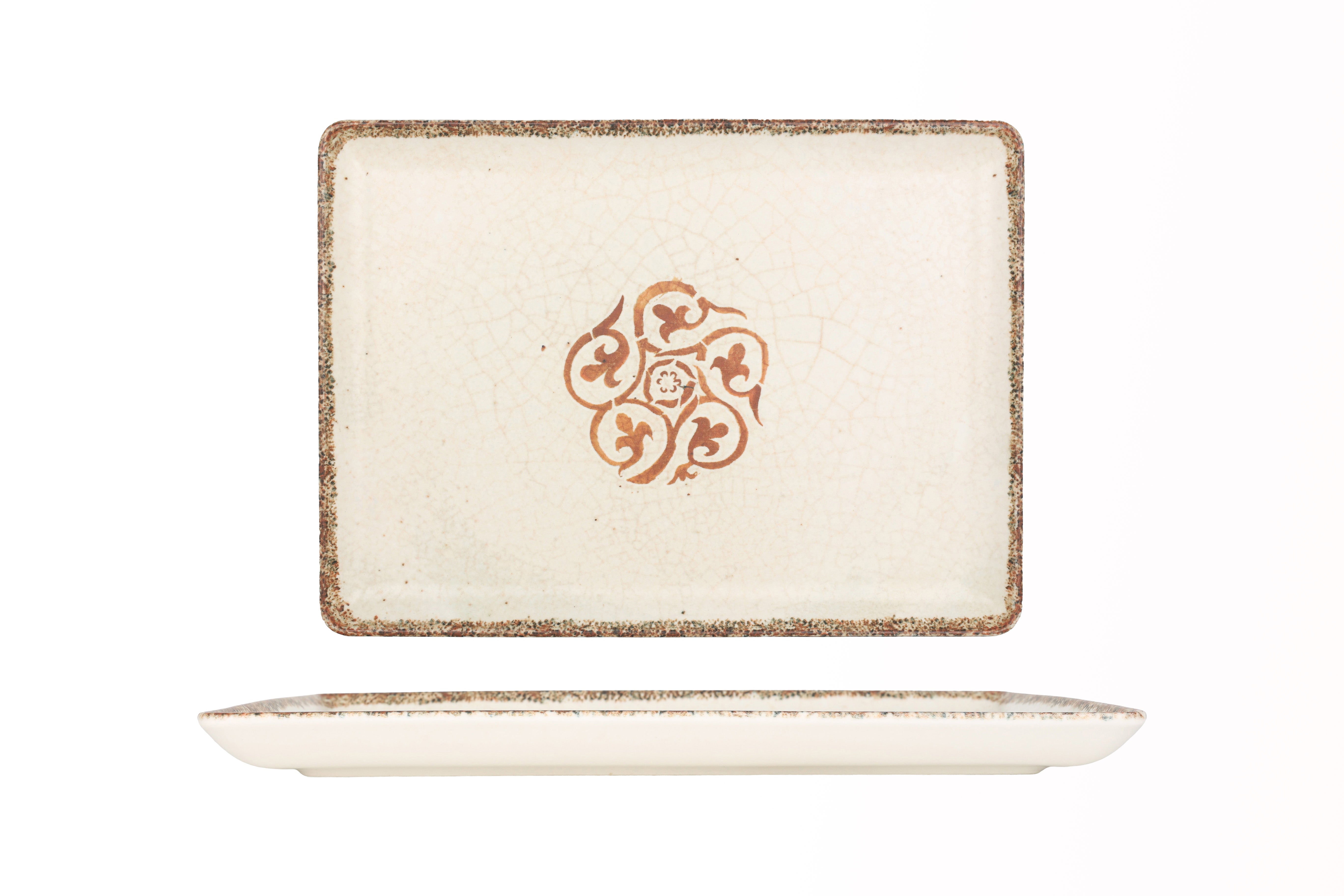 Kütahya Porselen Storia Rectangular Service Plate 30x22 cm – Chaplin Home