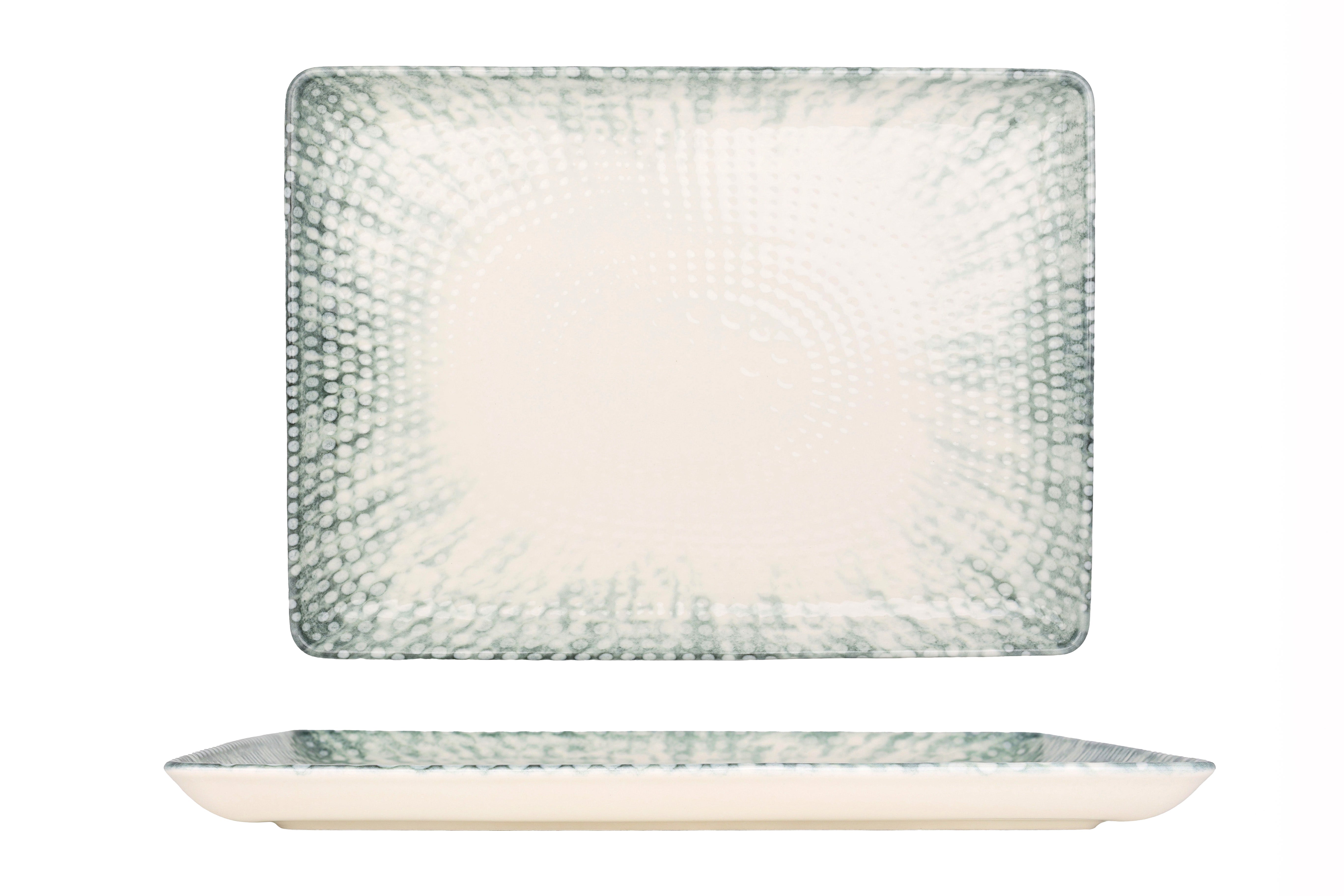 Kütahya Porselen Iceberg Rectangular Service Plate 30x22 cm – Chaplin Home