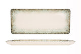 Rust Green Rectangular Service Plate 35x15 cm