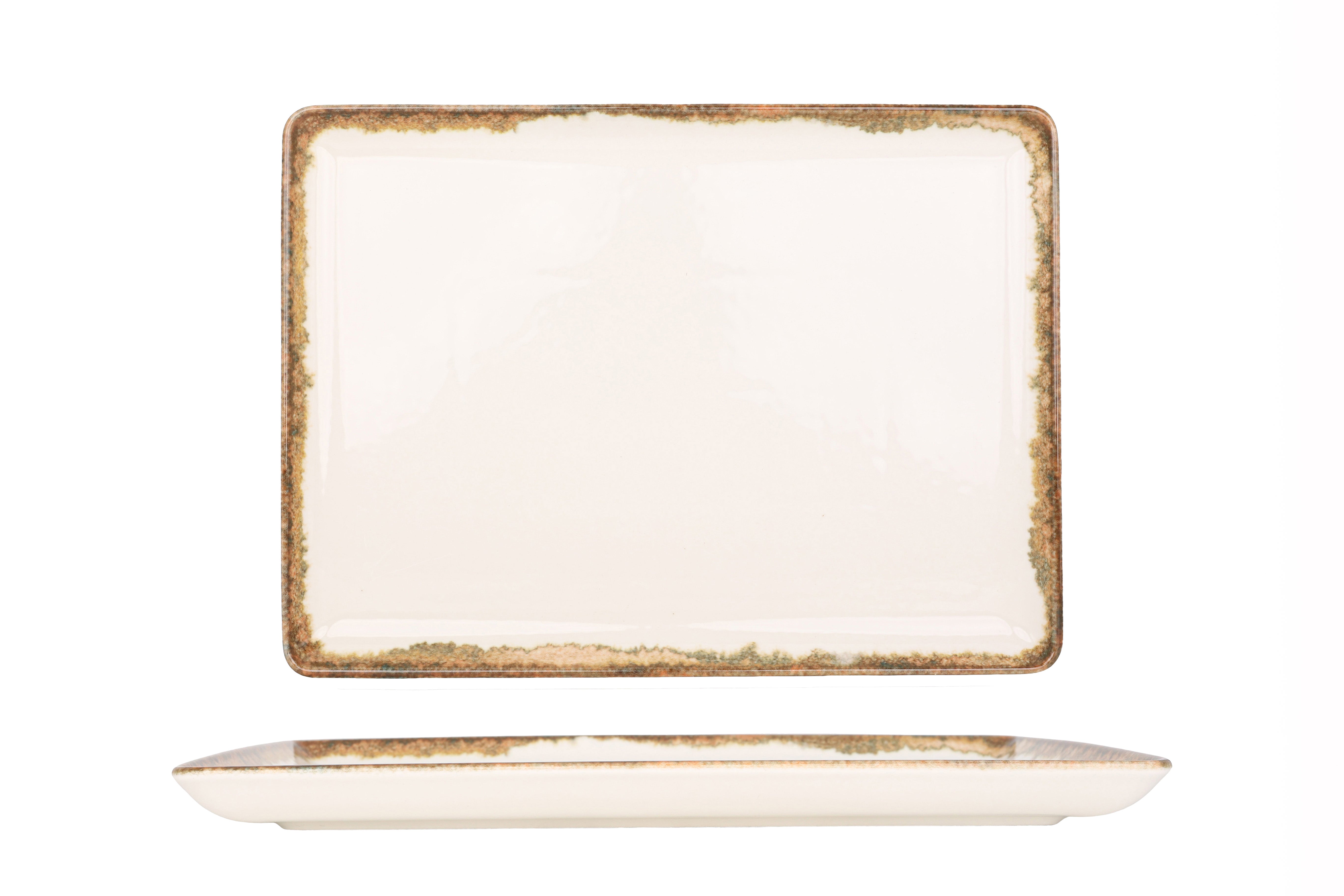 Kütahya Porselen Fluer Amber Rectangular Service Plate 30x22 cm ...