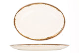 Fluer Amber Oval Service Plate 33x19 cm