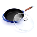Gietijzeren Koekenpan Met Glazen Deksel - 28 cm