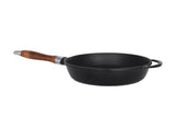 Støbejernsstegepande med glaslåg - 28 cm