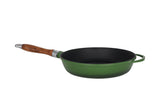 Støbejernsstegepande med glaslåg - 24 cm
