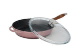 Gietijzeren Koekenpan Met Glazen Deksel - 28 cm
