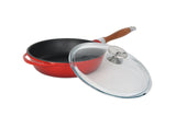 Cast Iron Frying Pan With Glass Lid - 24 cm