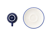 Lavis Blue Sada 6 šálků na espresso (80cc) a podšálků
