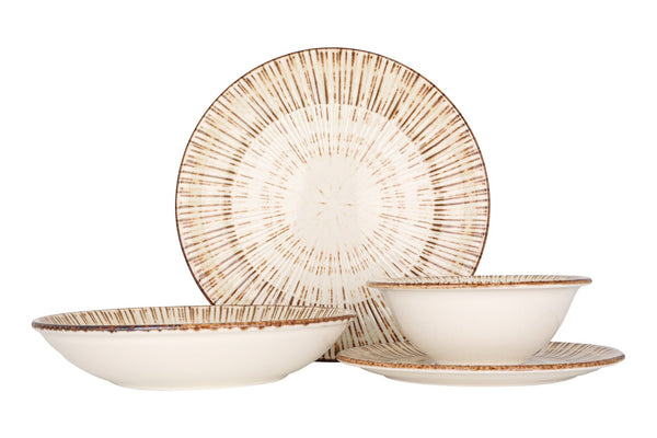 Legna Dinnerware Set 24 pc's (Medium) - Chaplin Home