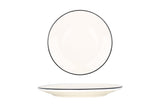Assiette plate Linea noire 25 cm - Chaplin Home
