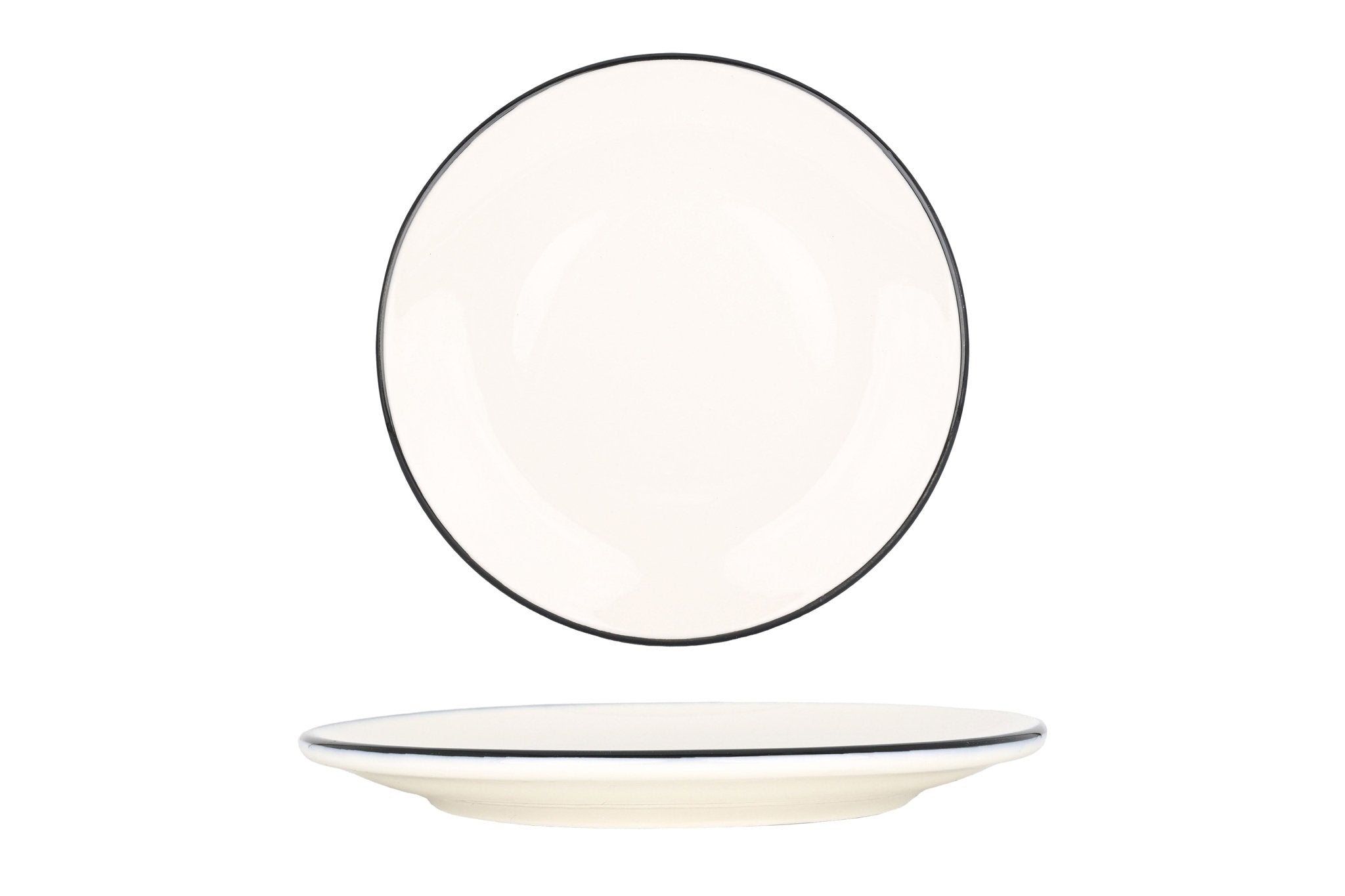 Bonna Linea Black Large 24-Piece Porcelain Dinner Set 6 Persons ...