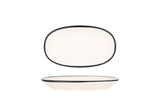 Linea Schwarz Oval Servierschale 15x8,5 cm - Chaplin Home