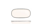 Linea Schwarz Oval Servierschale 18 cm - Chaplin Home