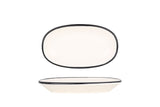 Linea Schwarz Oval Servierschale 19x11 cm - Chaplin Home