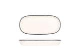 Linea Schwarz Oval Servierschale 21 cm - Chaplin Home