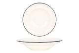 Assiette à pâtes Linea noire 24 cm (400cc) - Chaplin Home