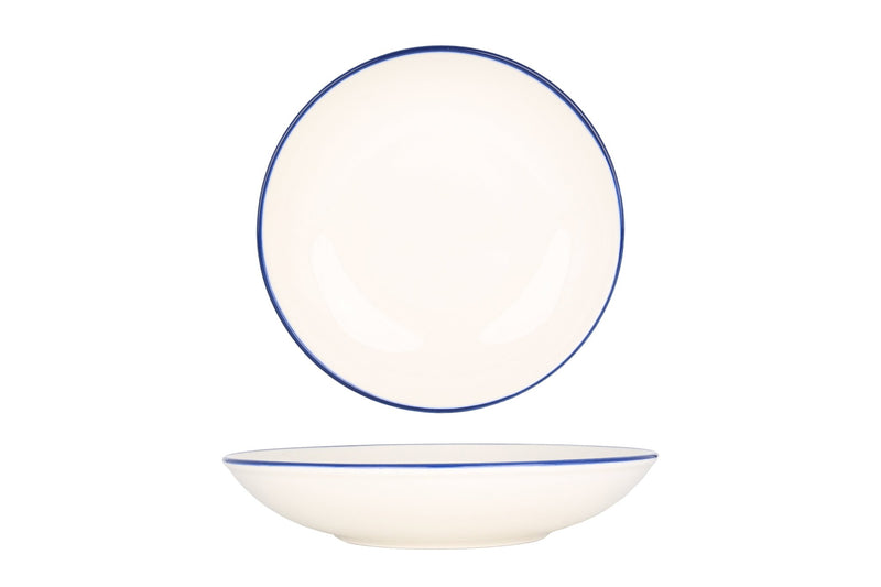 Linea Blue Deep Plate 23 cm (1000cc) - Chaplin Home