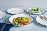 Linea Blue Deep Plate 23 cm (1070cc) - Chaplin Home