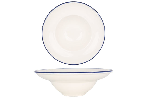 Linea Blue Deep Plate 23 cm (1070cc) - Chaplin Home