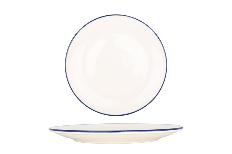 Linea Blue Dinner Plate 25 cm - Chaplin Home