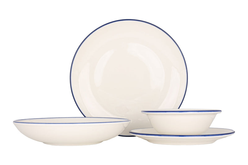 Linea Blue Dinnerware Set 24 pcs (Medium) - Chaplin Home