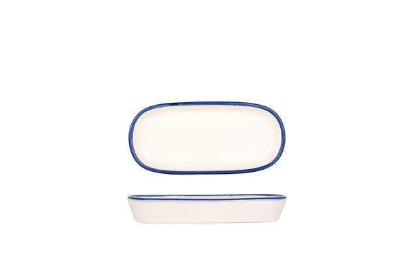 Linea Blue Oval Service Plate 14 cm - Chaplin Home