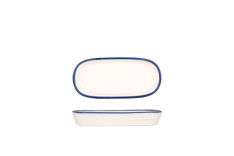 Linea Blue Oval Service Plate 14 cm - Chaplin Home