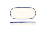 Linea Blue Oval Service Plate 18 cm - Chaplin Home
