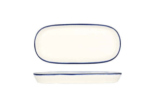 Linea Blue Oval Service Plate 18 cm - Chaplin Home