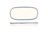 Linea Blue Oval Service Plate 21 cm - Chaplin Home