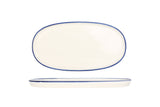 Linea Blue Oval Service Plate 30 cm - Chaplin Home