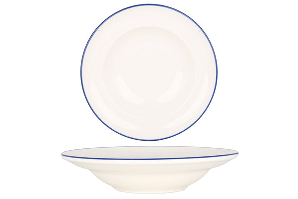 Linea Blue Pasta Plate 24 cm (400cc) - Chaplin Home