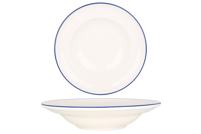 Linea Blue Pasta Plate 24 cm (400cc) - Chaplin Home