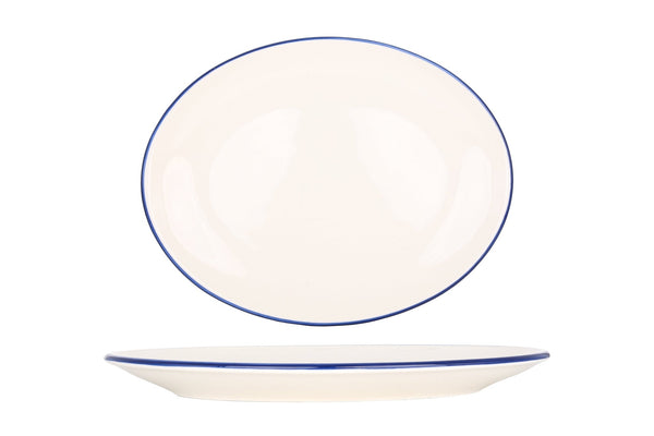 Linea Blue Service Plate 36x28cm - Chaplin Home