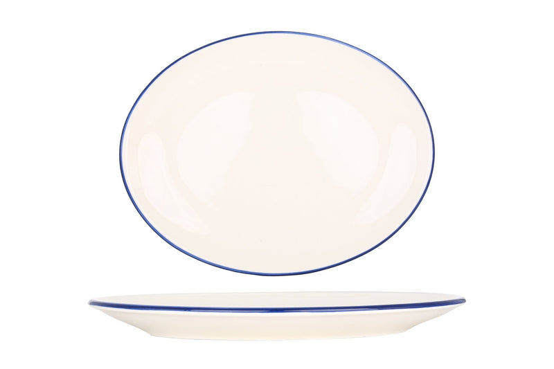 Linea Blue Service Plate 36x28cm - Chaplin Home