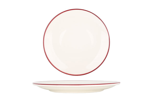 Linea Burgundy Dessert Plate 21 cm - Chaplin Home