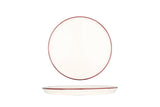 Linea Burgundy Dessert Plate 22 cm - Chaplin Home
