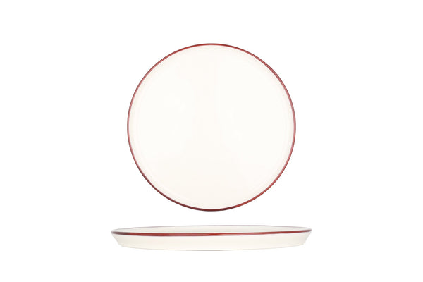 Linea Burgundy Dessert Plate 22 cm - Chaplin Home