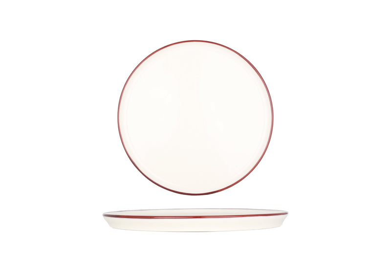 Linea Burgundy Dessert Plate 22 cm - Chaplin Home