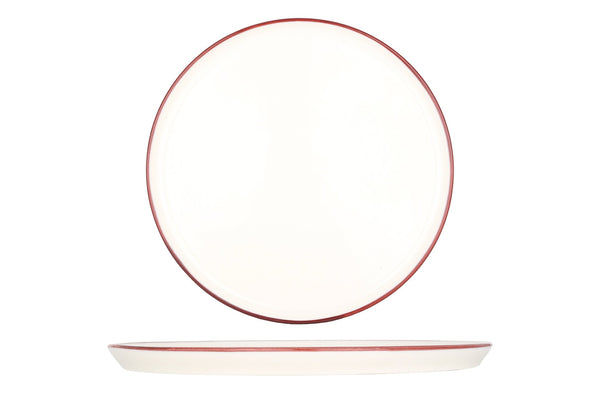 Linea Burgundy Dinner Plate 28 cm - Chaplin Home