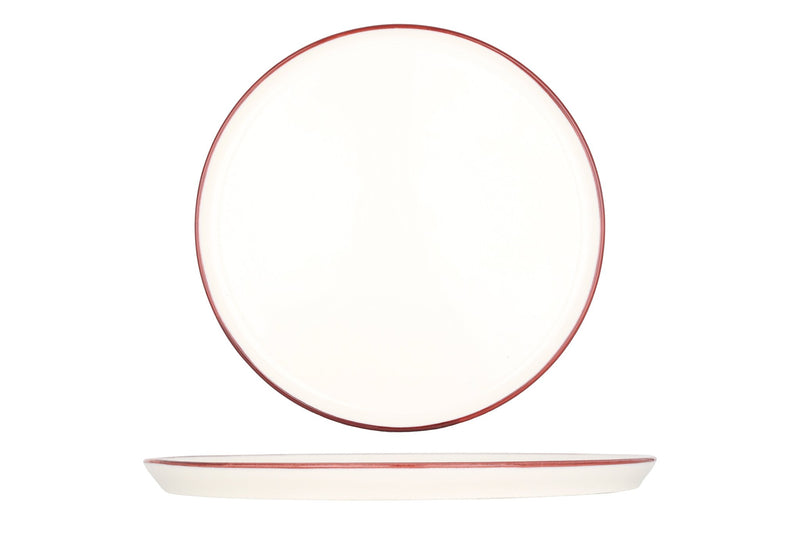 Linea Burgundy Dinner Plate 28 cm - Chaplin Home