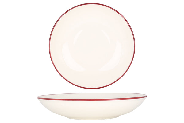 Linea Burgundy Dinnerware Set 24 pcs (Large) - Chaplin Home