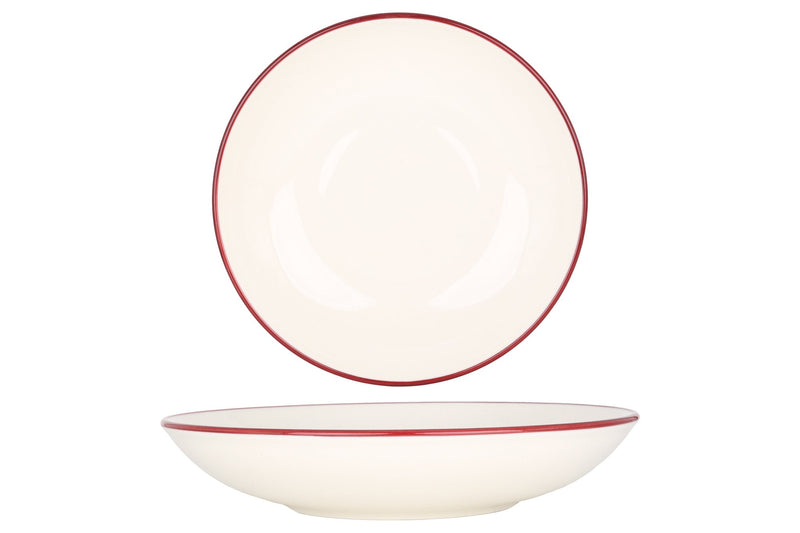 Linea Burgundy Dinnerware Set 24 pcs (Large) - Chaplin Home