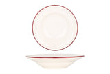 Linea Burgundy Pasta Plate 24 cm (400cc) - Chaplin Home