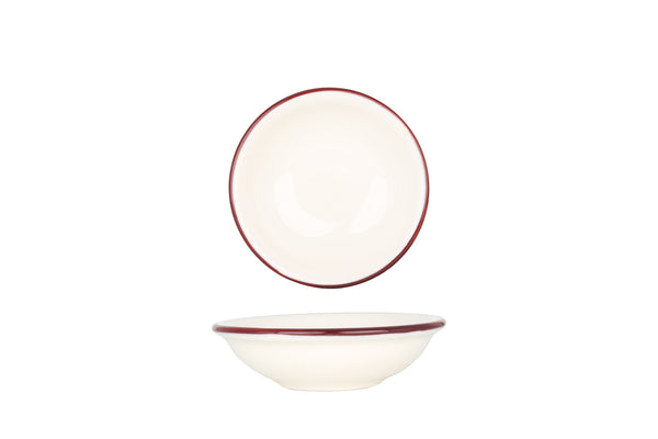 Linea Burgundy Service Plate 15 cm (330cc) - Chaplin Home