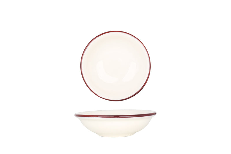 Linea Burgundy Service Plate 15 cm (330cc) - Chaplin Home
