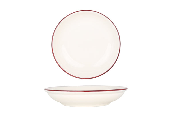 Linea Burgundy Service Plate 20 cm (500cc) - Chaplin Home