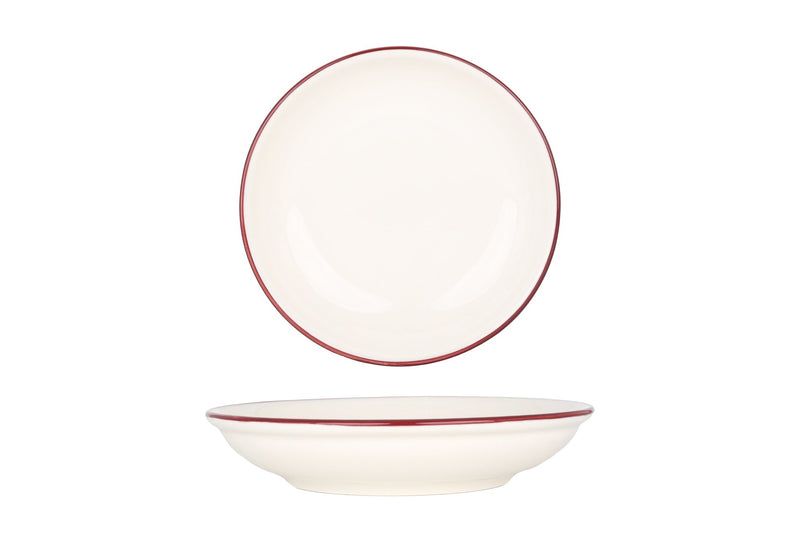 Linea Burgundy Service Plate 20 cm (500cc) - Chaplin Home